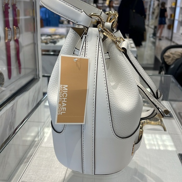 MICHAEL KORS
Reed Medium Pebbled Leather Bucket Bag Satchel Crossbody Handbag - Picture 5 of 16